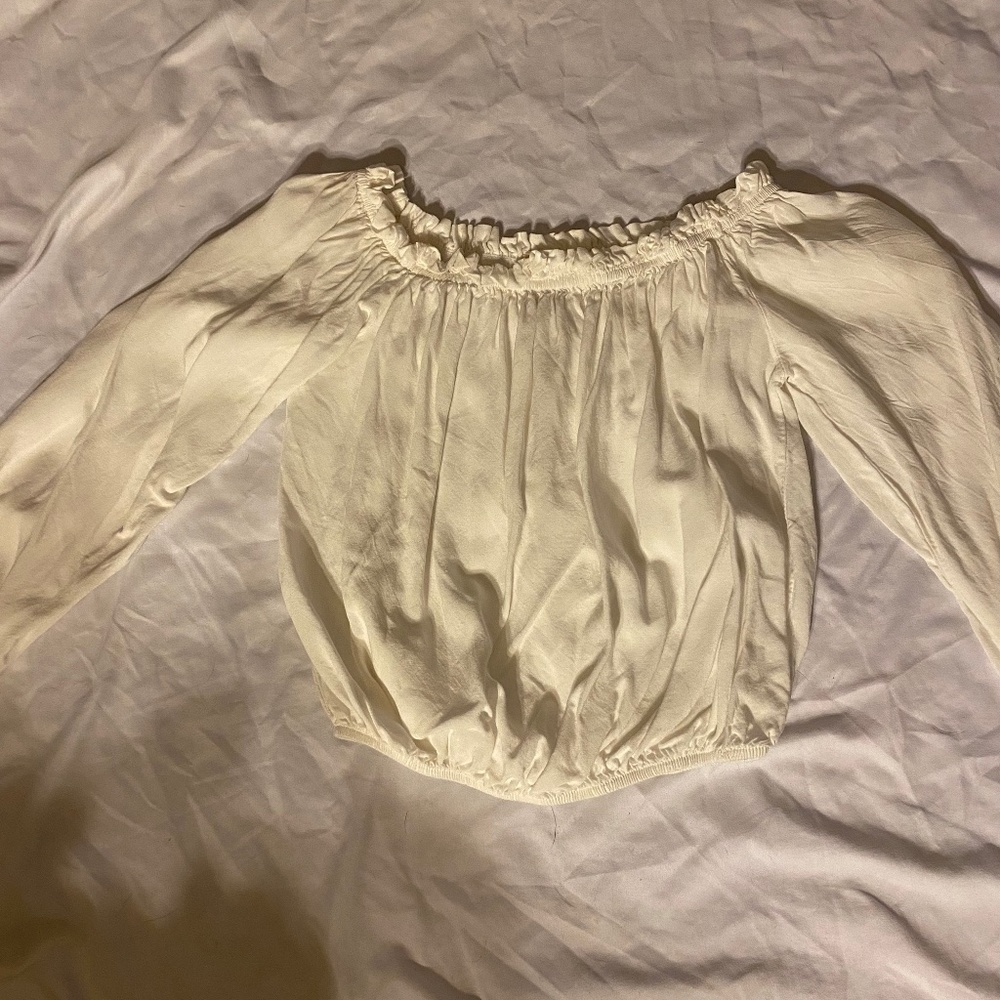 Brandy Melville John Galt White Off Shoulder top